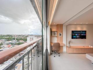 Flat Relicário com Linda Vista da Cidade - Campo Grande - 6