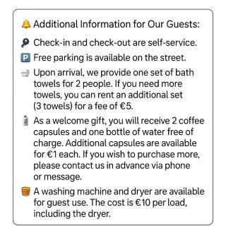 Modern Studio N1 private Kitchenette and Bathroom - Limassol - 9