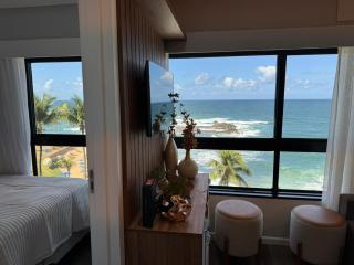 Luxuoso 2 quartos e Banheira Frente Mar Ondina Apart - 6