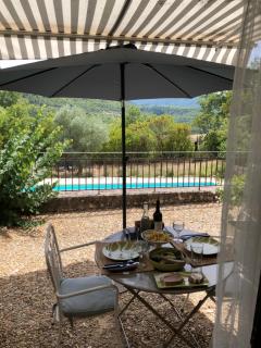 Luberon Provence Swimming pool Terrace View for 2 - Viens - 5
