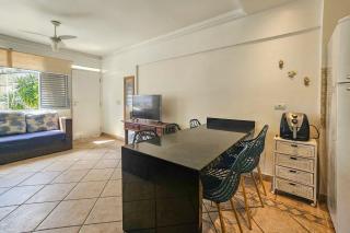 1E - Pe na Areia da Praia do Tombo, 3 Quartos, Ar Cond, 2 WC, 1 vaga e Roupas de Cama - 3