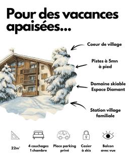 Appartement Crest Voland - Aux pieds des pistes - Crest-Voland - 7