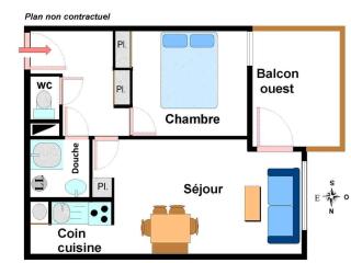 Appartement calme avec balcon et WIFI à Aussois - FR-1-508B-13 - 8