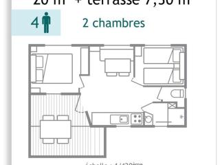 Mobil-home 4 pers avec Terrasse à Chaillé-les-Marais - API-1-52-574 - 8