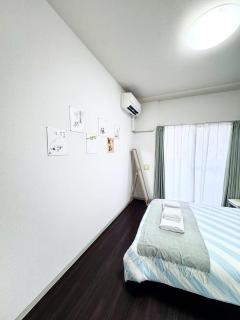 黒門市場徒歩5分 通天閣 難波エリア徒歩圏内 トイレと浴室付き まるまる貸切 エレベーター 504 - 7