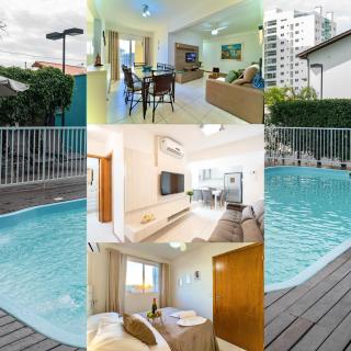 Apto em Barra Velha 340m da PRAIA com SACADA com CHURRASQUEIRA, AR CONDICIONADO WI-FI, PISCINA, PORTARIA 24h, ACADEMIA MINI MERCADO e vaga de GARAGEM - Barra Velha - 0