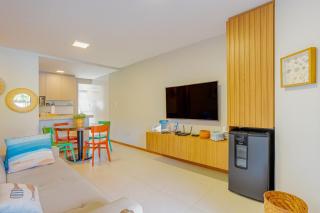 IT111 Lindo Apartamento Pé na Areia com 2 Suítes - 0