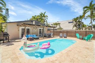 Trendy 4 Bedroom Pool Home Minutes from the Beach - 0