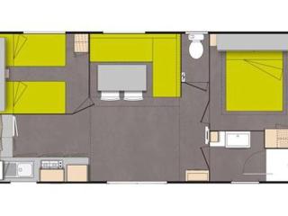 Mobil-home 4 pers avec terrasse et jardin - API-1-52-258 - Saint-Maime - 7