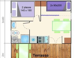 Chalet avec Terrasse et Salon de Jardin à Darbres - API-1-52-419 - 4