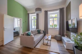CoView - Design Apartment mit vollausgestatteter Küche, Terrasse, eigenem Zugang, Highspeed Wlan - Dresda - 4