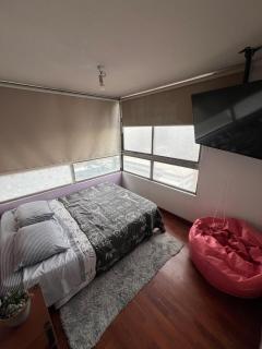 Apartamento en Santiago ,centro histórico, Dos Dormitorios, Cocina, Lavadora, WiFi y Home Office Cerca Metro Santa Ana - 0