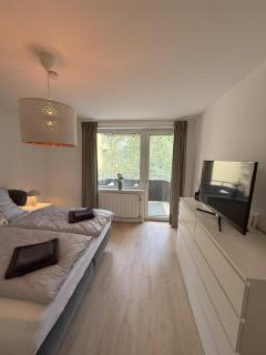 2 Zimmer, zentral, ruhig, Balkon, hochwertig eingerichtet - 1