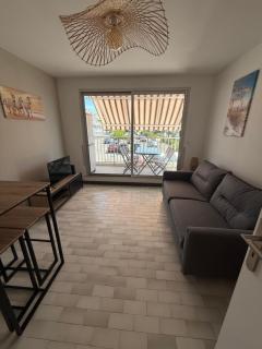 Studio 4 pers Clim, terrasse et parking - 0