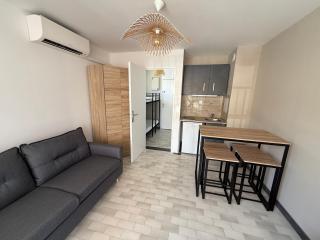 Studio 4 pers Clim, terrasse et parking - 2