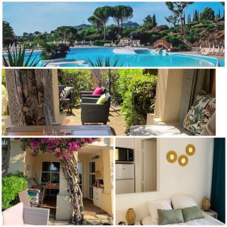 CAP Estérel Pierre et vacances ,Piscine chauffée dès le 05 avril au 02 novembre Grand T2 , terrasse,jardin clos ,parking,Clim - Agay - 0