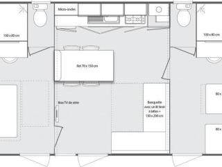 Mobil home 33m², 2 chambres, 6 personnes, Terrasse - API-1-52-474 - Avrillé - 4