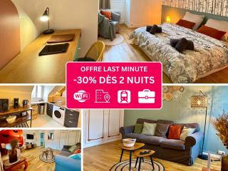 Le Corneille - Idéal Pros & Couples - Centre historique - À pied Château 5min-Gare 10min - Au calme - Fibre - Parking du Château gratuit 5min à pied - Compiègne - 0