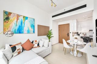 Chic 1BR with Balcony in JVC Dubai - 0