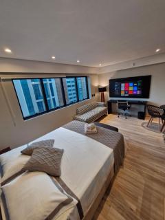 Moema Av Ibirapuera quarto moderno Hotel 4 estrelas - São Paulo - 6