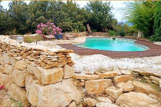 Là où le Ciel est né Beau mas pierres et contemporain sur grande propriété vue Mont Ventoux dentelles de Montmirail - 1