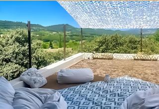 Là où le Ciel est né Beau mas pierres et contemporain sur grande propriété vue Mont Ventoux dentelles de Montmirail - 3