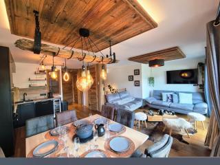 NEW ! HOLY COW - LES GETS - Proche pistes et centre - Souplex Design 4 chambres - 10 personnes - Idéal 8 personnes - 3