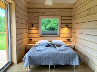 2os Domek z prywatną balią z jacuzzi, kominek, na odludziu, jedyny na 10000 m2 terenie, widok na las, lubelskie Roztocze - 7