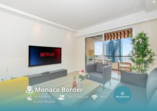 Monaco border - Balcon vue mer - DD - Beausoleil - 0