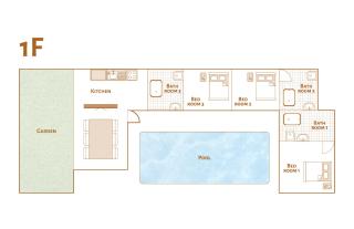 Ubud White pool Villa for 6 ppl - 6