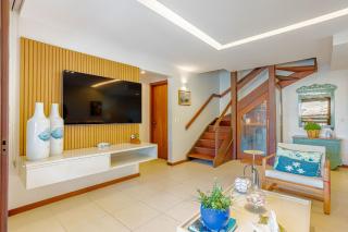 PF112 Magnífico apartamento frente al mar con 2 suites - Praia do Forte - 4