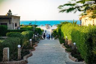 Chalet with garden -sea view cleopatra village - kilo 86 - north coast - 2