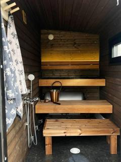 Visit Lapelland - Borealis Village with a Nature View, Fireplace, Sauna, Kitchen - 9