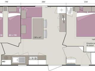 Mobil-home pour 4 pers. avec terrasse à Saint-Gildas-de-Rhuys - API-1-52-763 - Saint-Gildas-de-Rhuys - 6