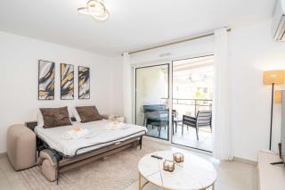 Modern 1 bedroom flat 2 Terraces Parking Cannes - 3