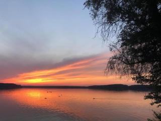 A wooden, eco-friendly house by the Goszcza lake Living room, 2 bedrooms - 1