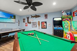 Latitude Adjustment - Private Pool, Game Room, Spacious Home, Pets OK, 5 Min Walk to Beach! - 7