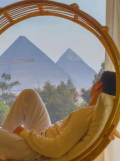 Ancient Bohemian Khan Memphis Oasis Pyramids view - Cairo - 0