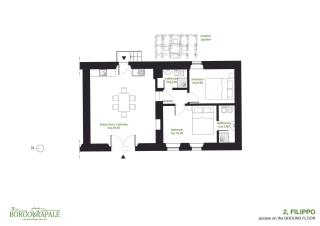 Große Ferienwohnung in Rapale mit Grill, gemeinsamem Pool und Garten - 2