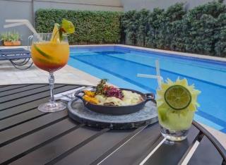 Flat Wynd Luxuoso lado Paulista com garagem piscina 1102 - 9