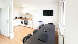 Monteurwohnungen mit TV, Internet, Parkplatz, Waschmaschine, Küche, Balkon, Restaurants und Supermarkt - Halle an der Saale - 7