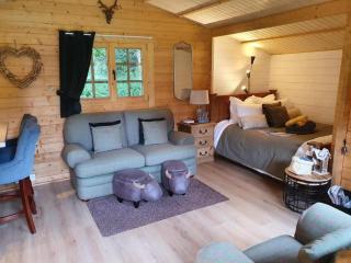 1-Bed Cabin 2 adults Wood Burning Hot Tub & Fire - 9