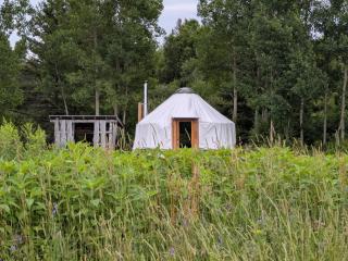 Cozy Yurt on a Heritage Farm with Trails, Pond, and Sauna - 0