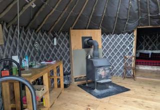 Cozy Yurt on a Heritage Farm with Trails, Pond, and Sauna - - 2