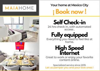 Cool 2BR in Polanco - 2 Baths, AC & Terrace - Città del Messico - 1