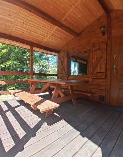 Domek letniskowy 6 osobowy drewniany nad jeziorem Wilczyńskim Świętne - 1