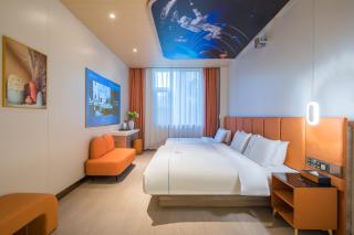 Dequan Luxury Hotel Bird's Nest BranchCoffee, fruits, snacks, a gym and a laundry room are provided for free in the lobby - Peking - 9