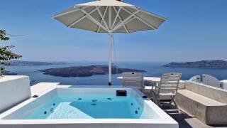 Karpimo Horizon - Caldera View with private hot tub - Firostefani - 9