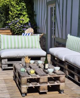 Sublime Longère Le Garden, 10 voyageurs, 2 terrasses, terrain de Basket - 7