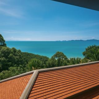 Serenya Ocean Villa - Ban Por Ocean & Mountains Views - 3 Large Ensuite Bedrooms- Private Pool & Jacuzzi Villa - 5